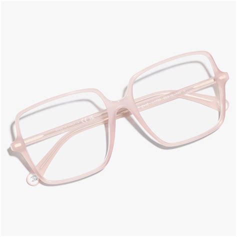 Square Eyeglasses Acetate Light Pink 